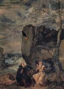 Diego Velazquez St.Anthony Abbot and St.Paul the Hermit oil painting on canvas